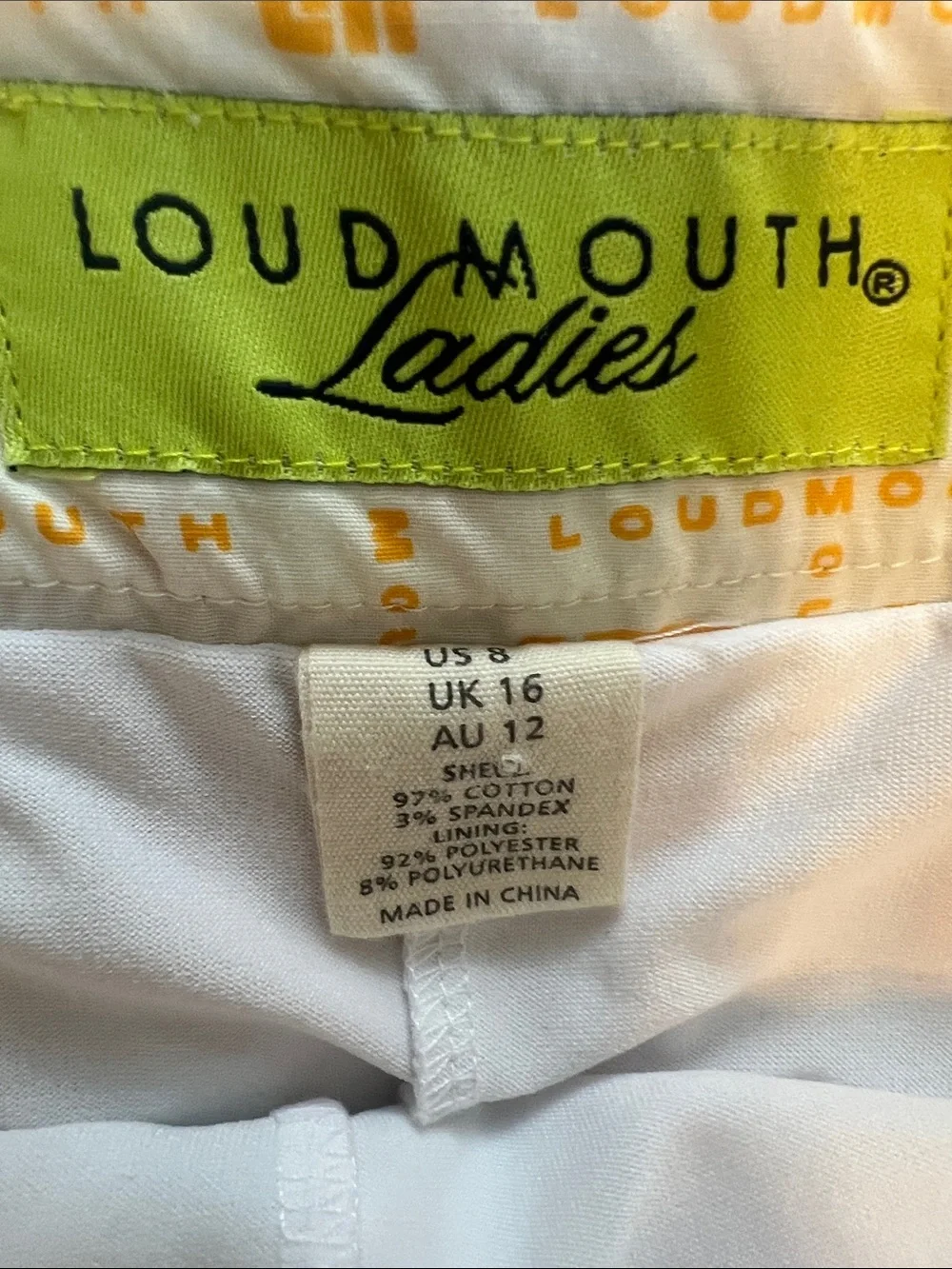 Loudmouth Ladies Multicolor Houndstooth Mini Skort Golf Tennis Pickleball